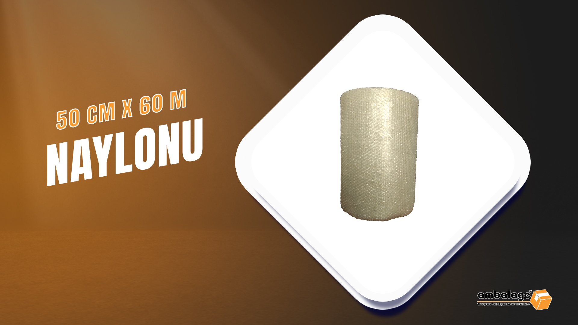 Balonlu Naylon 50 CM x 60 METRE 80gr/m2