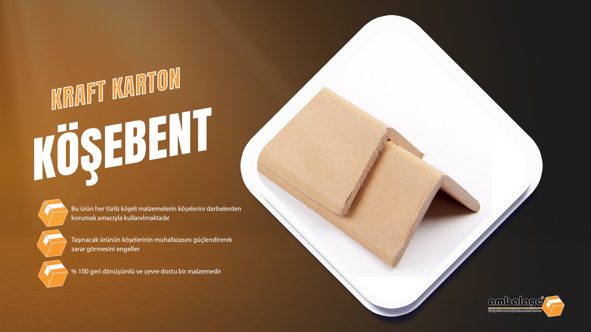 Kraft Karton Köşebent
